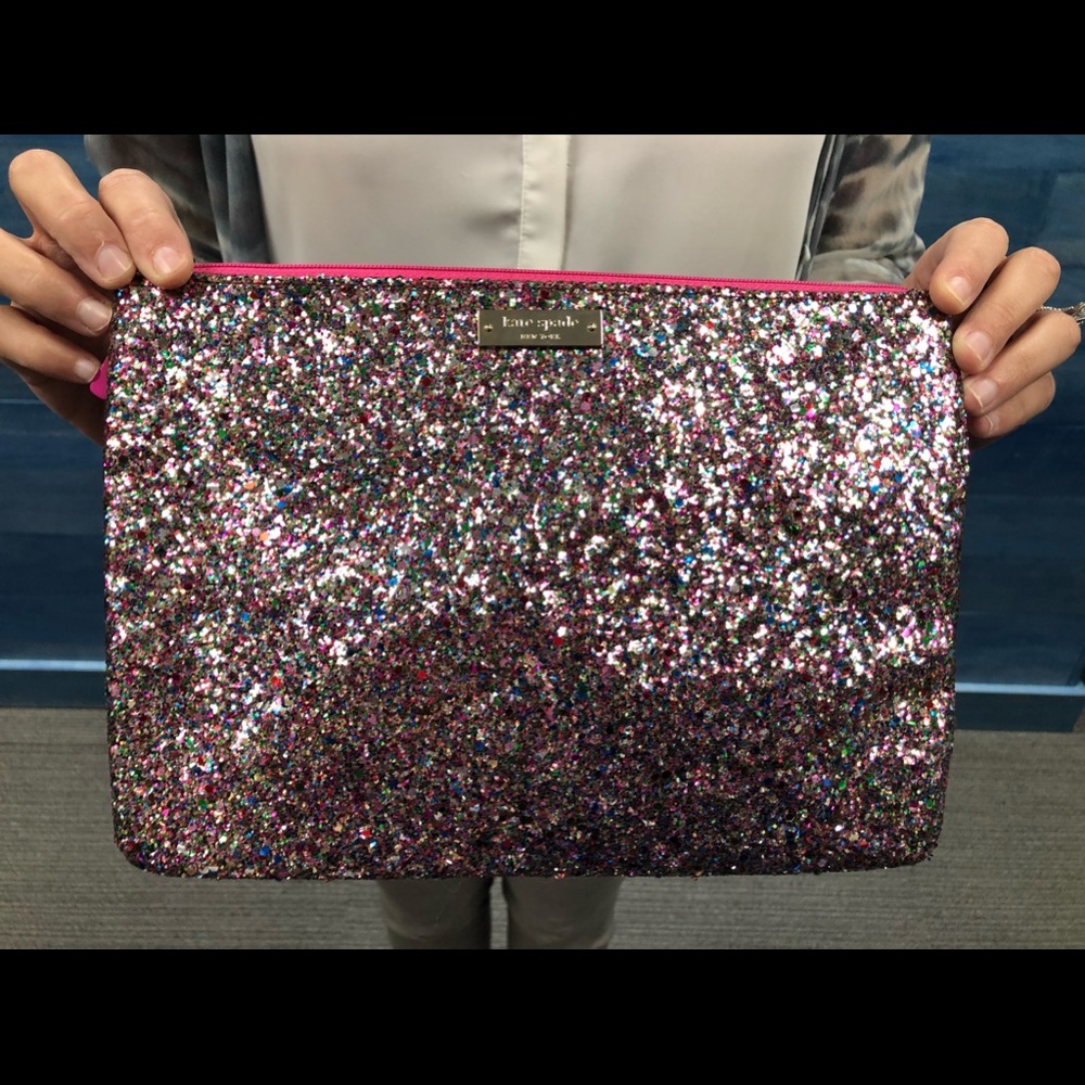Kate Spade glitter pouch/clutch